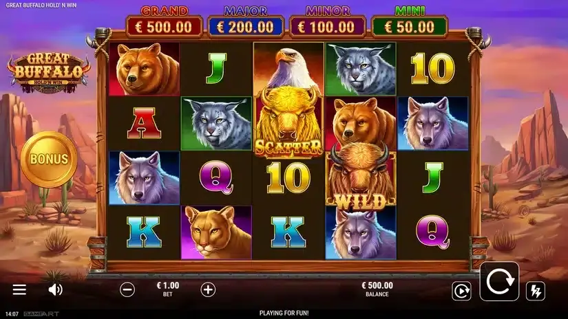 Great Buffalo Hold’n Win slot screenshot 1