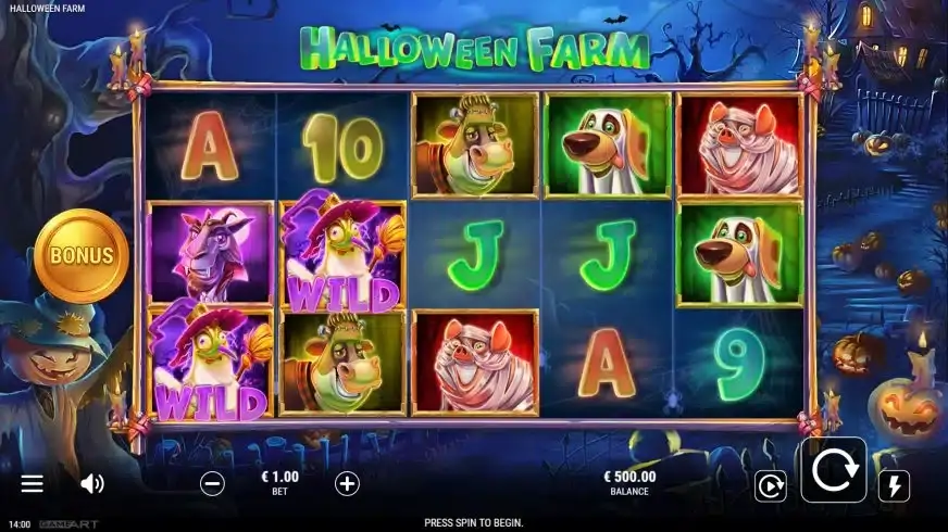 Halloween Farm slot screenshot 1