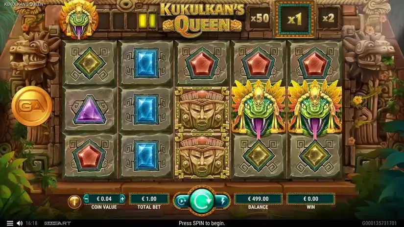 Kukulkans Queen slot screenshot 1