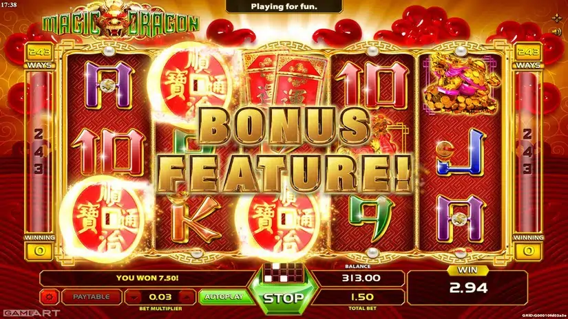 Magic Dragon slot screenshot 4