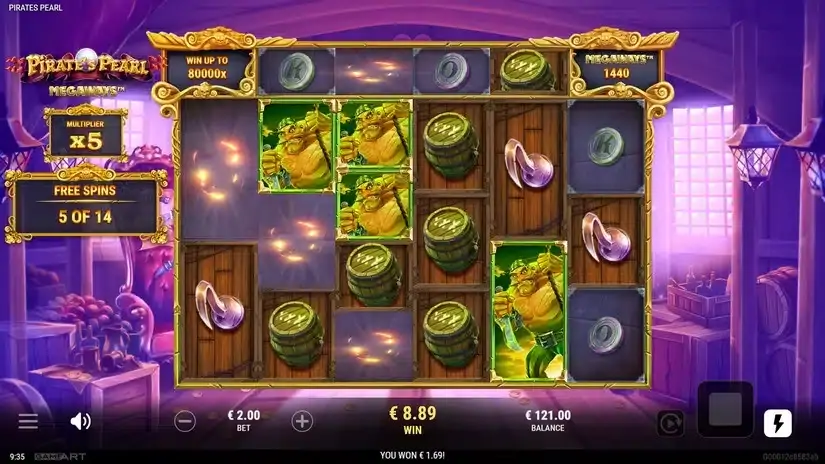 Pirate’s Pearl Megaways slot screenshot 6