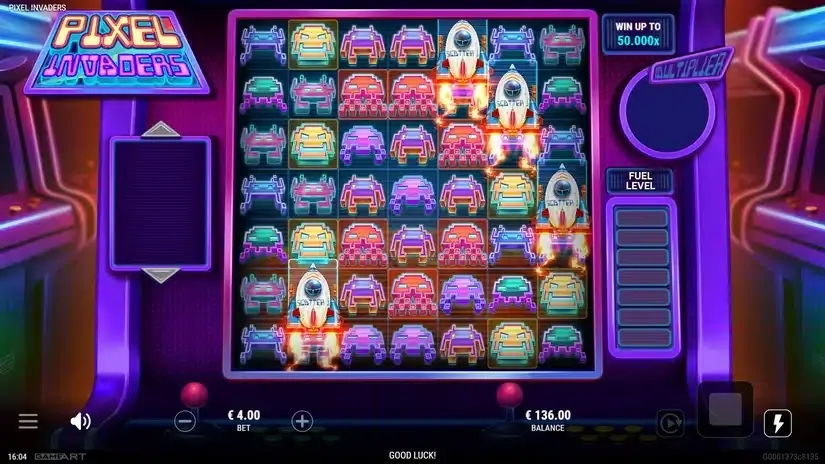 Pixel Invaders slot screenshot 2