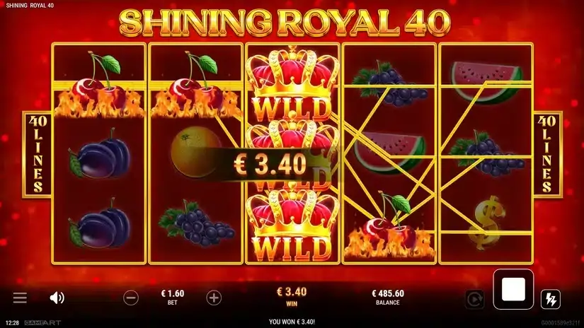 Shining Royal 40 slot screenshot