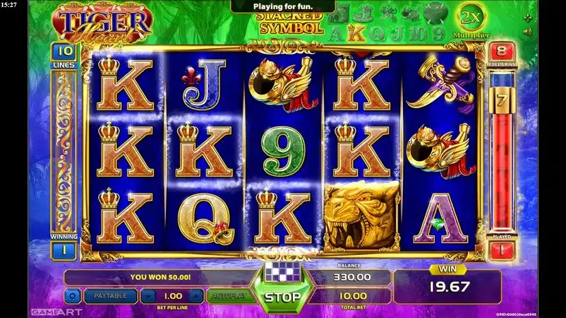 Tiger Heart slot screenshot 4