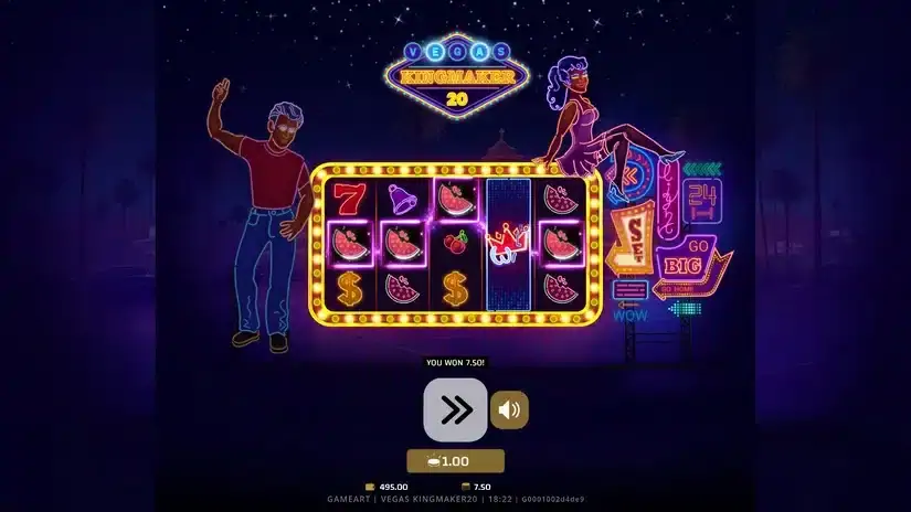 Vegas Kingmaker 20 slot screenshot 2