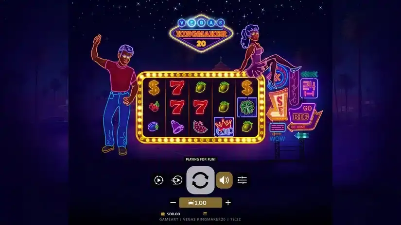 Vegas Kingmaker 20 slot screenshot 1