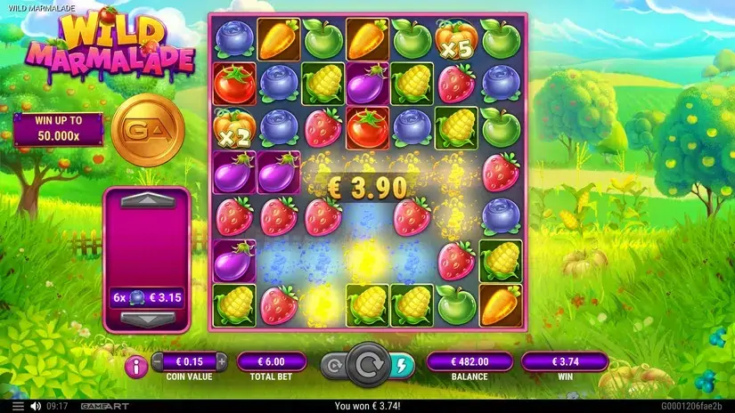 Wild Marmalade slot screenshot 2