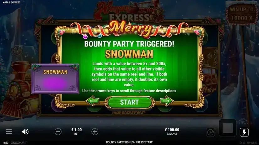 X-mas Express slot screenshot 3
