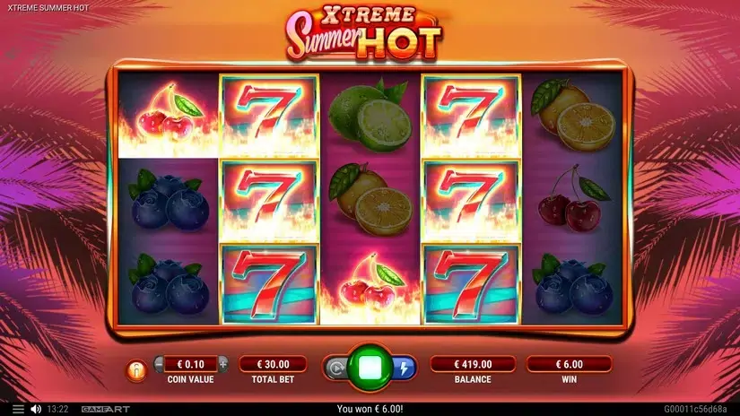 Xtreme Summer Hot slot screenshot 5