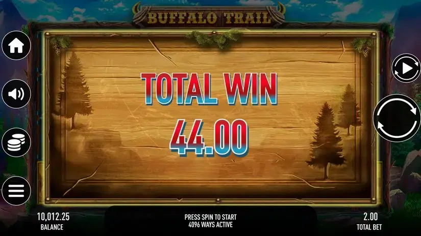 Buffalo Trail slot screenshot 