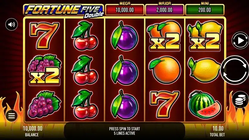 Fortune Five Double slot screenshot 1