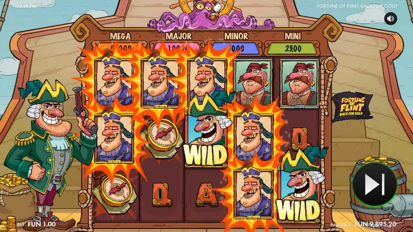 Fortune of Flint: Back for Gold slot screenshot 6
