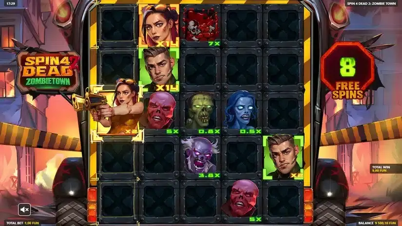 Spin 4 Dead 2: Zombietown slot screenshot 6