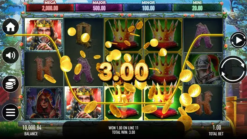 Throne Of Camelot slot screenshot 4