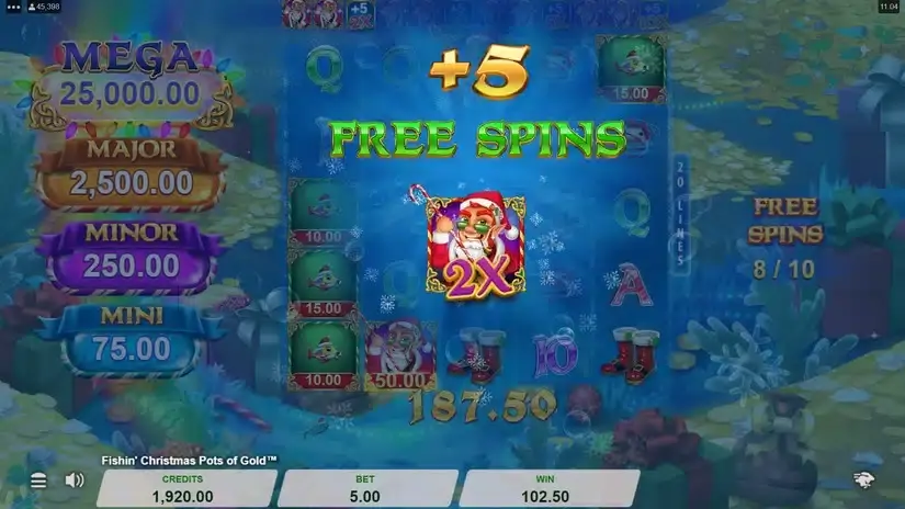 Fishin’ Christmas Pots Of Gold slot screenshot 7