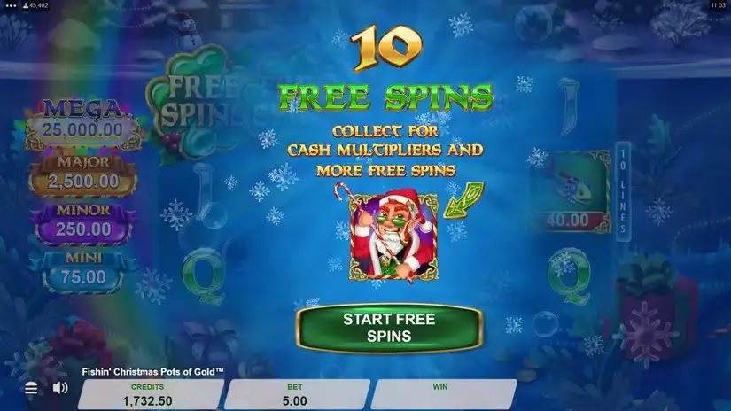 Fishin’ Christmas Pots Of Gold slot screenshot 4