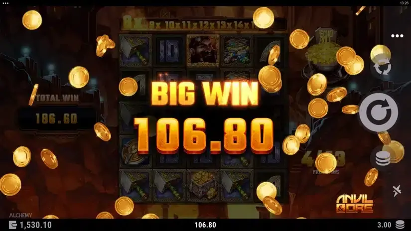 Anvil & Ore slot screenshot 