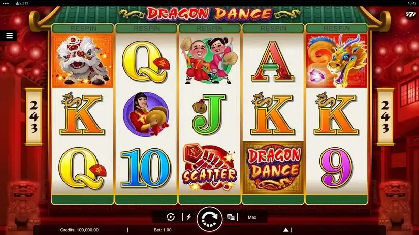 Dragon Dance slot screenshot 