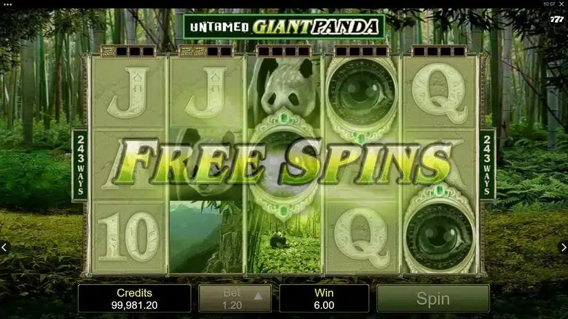Untamed – Giant Panda slot screenshot 3