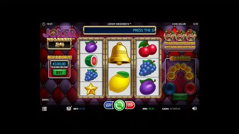 Joker Megaways slot screenshot 1