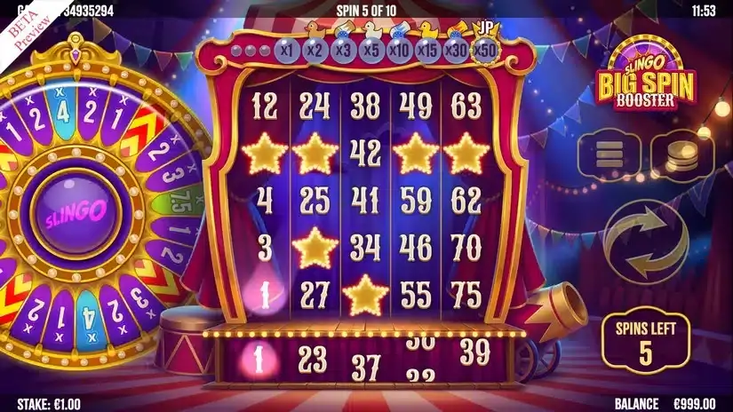 Slingo Big Spin Booster slot screenshot 3