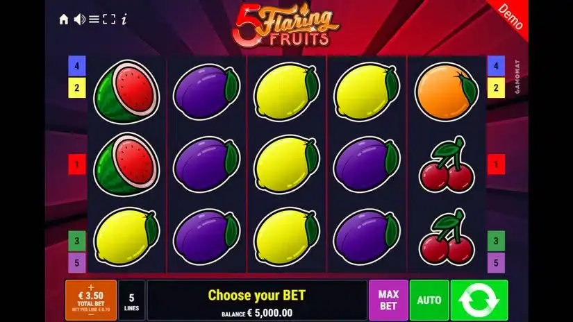 5 Flaring Fruits slot screenshot 