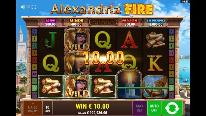 Alexandria Fire slot screenshot 3