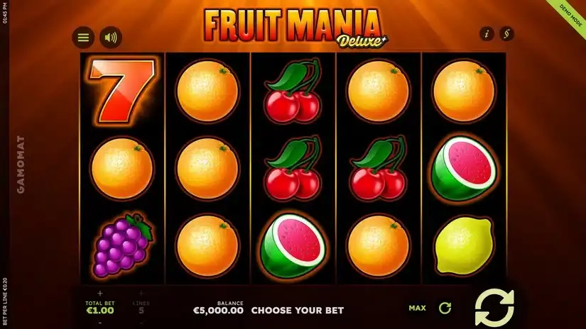 Fruit Mania Deluxe slot screenshot 1