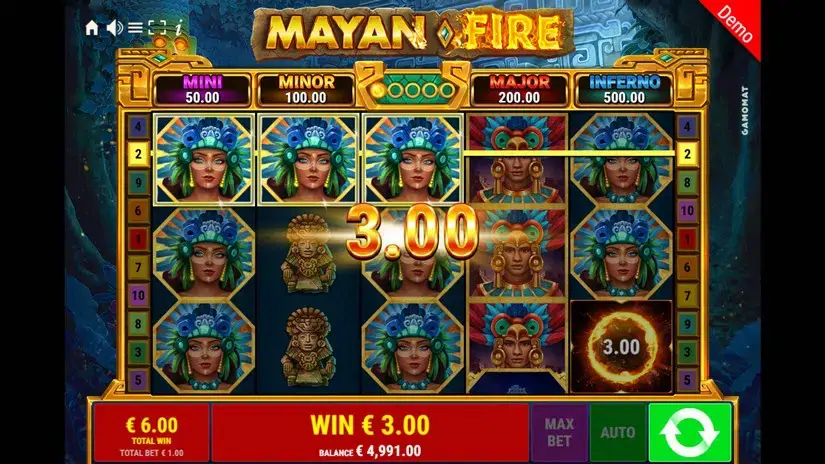 Mayan Fire slot screenshot 