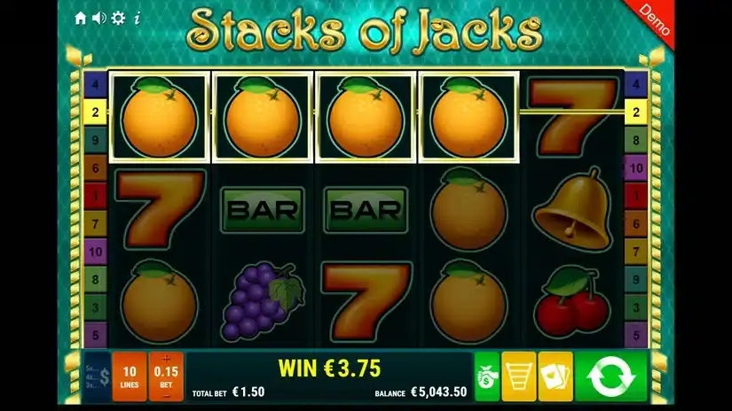 Stacks of Jacks slot screenshot 3