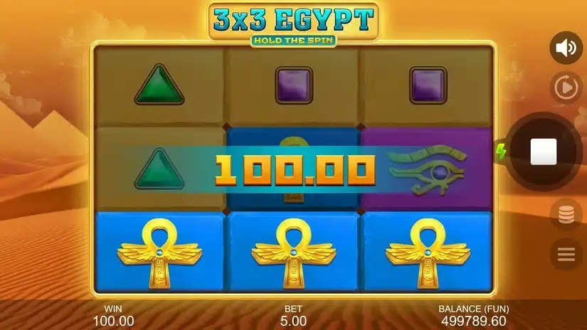 3×3 Egypt: Hold the Spin slot screenshot 2