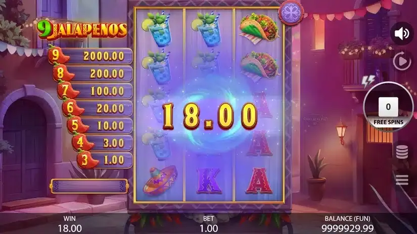 9 Jalapenos slot screenshot 5