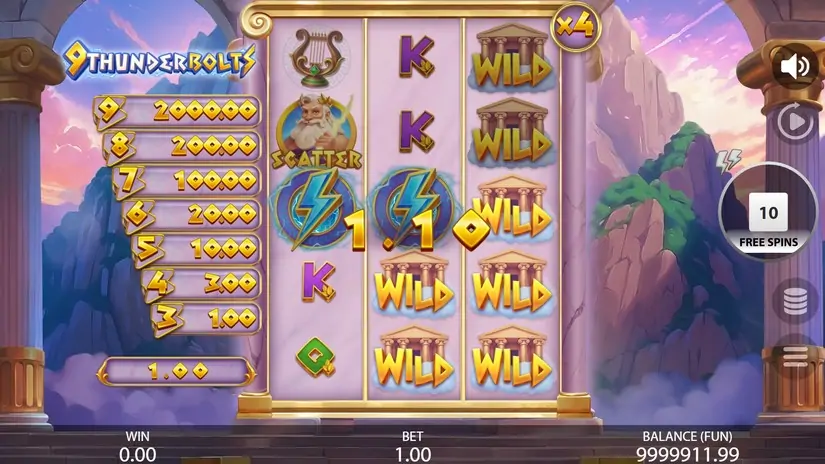 9 Thunderbolts slot screenshot 4