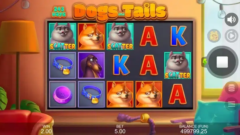 Dogs and Tails slot screenshot 2