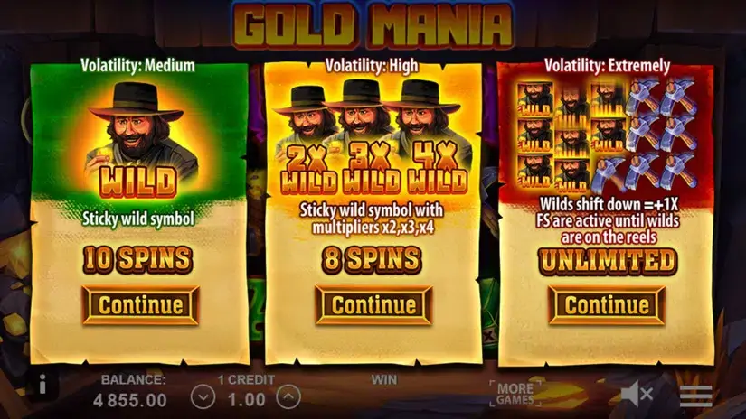 Gold Mania slot screenshot 3