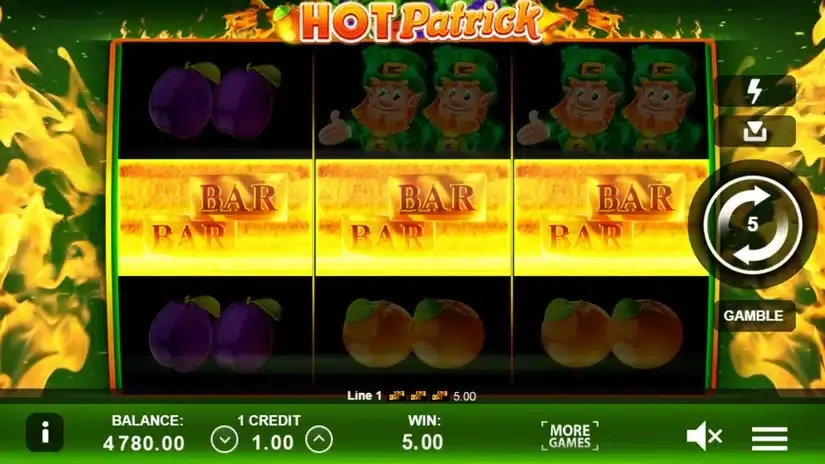 Hot Patrick slot screenshot 5