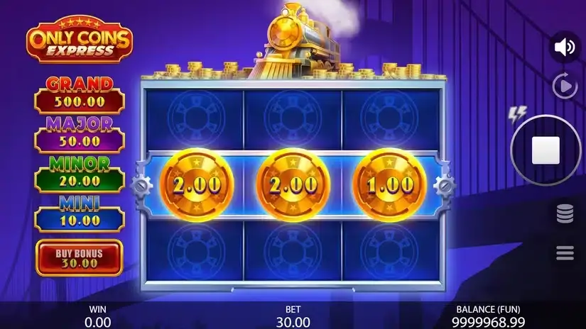 Only Coins Express slot screenshot 2