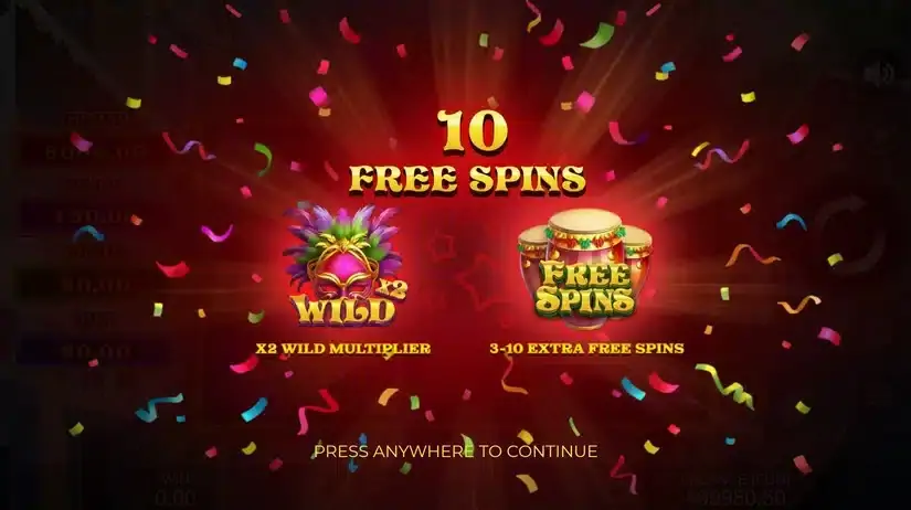 Samba Stars: Hold the Spin slot screenshot 3