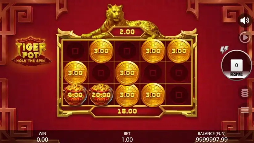 Tiger Pot: Hold The Spin slot screenshot 