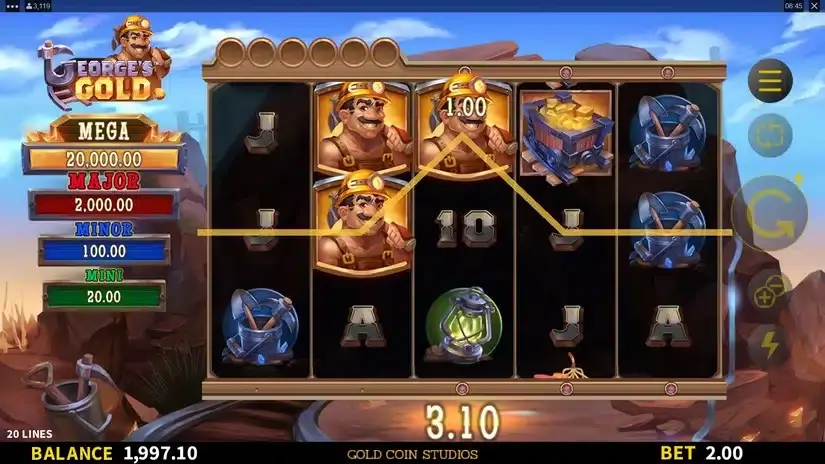 George’s Gold slot screenshot 2