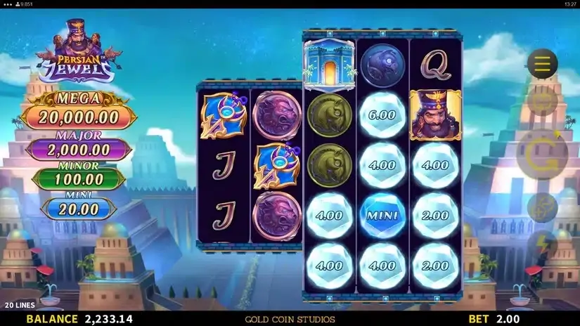 Persian Jewels slot screenshot 3