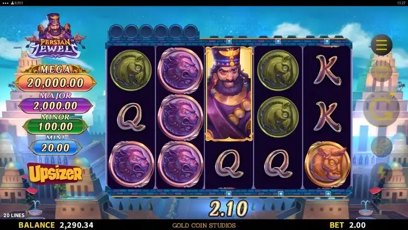 Persian Jewels slot screenshot 2