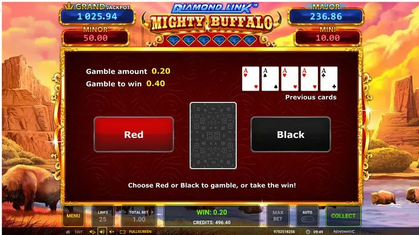 Diamond Link Mighty Buffalo slot screenshot 3