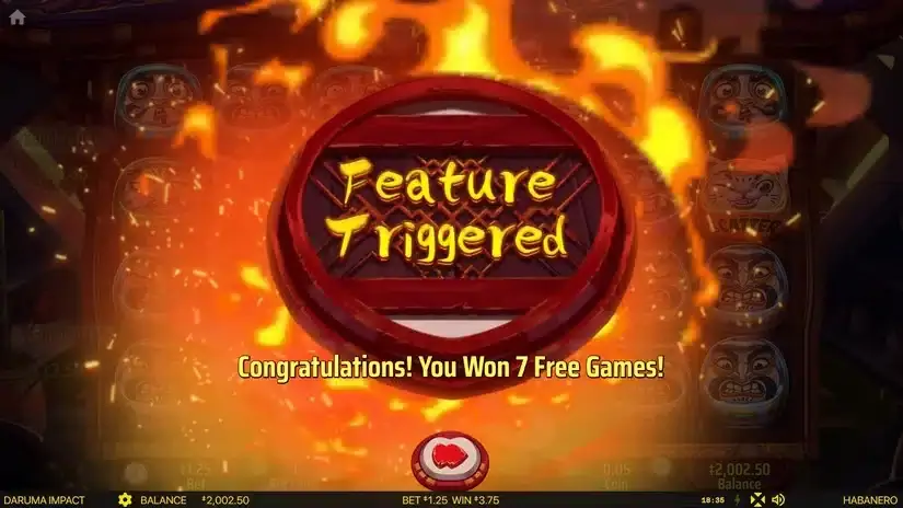 Daruma Impact slot screenshot 2