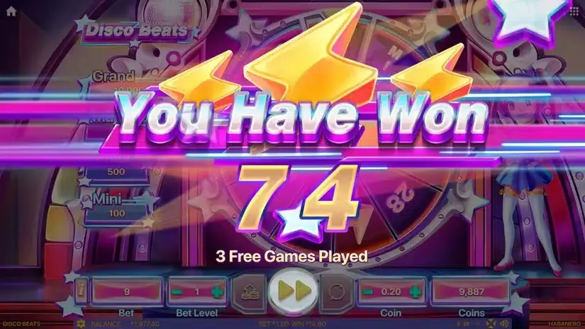 Disco Beats slot screenshot 6