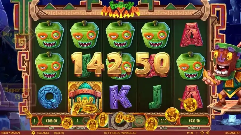 Fruity Mayan slot screenshot 