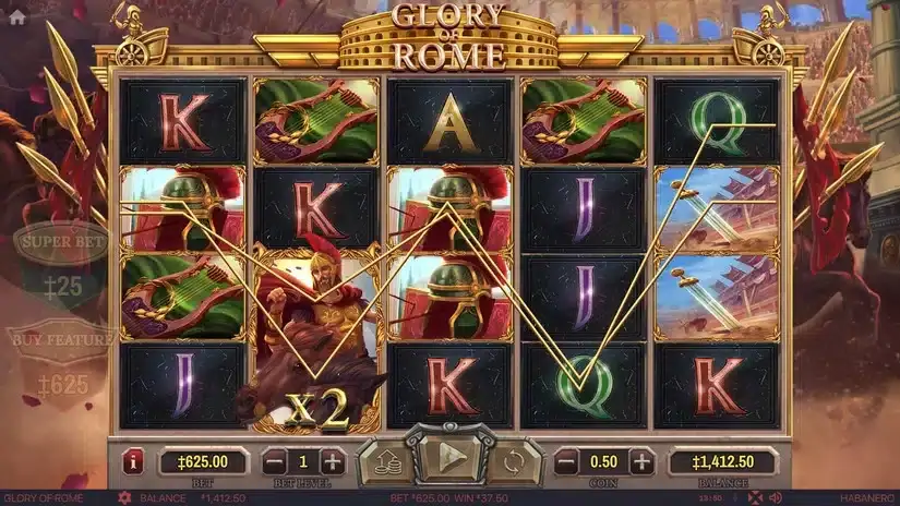 Glory Of Rome slot screenshot 4