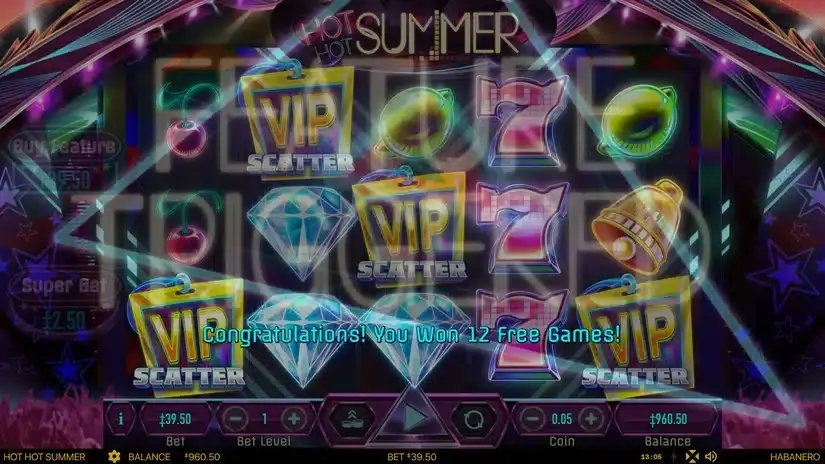 Hot Hot Summer slot screenshot 2