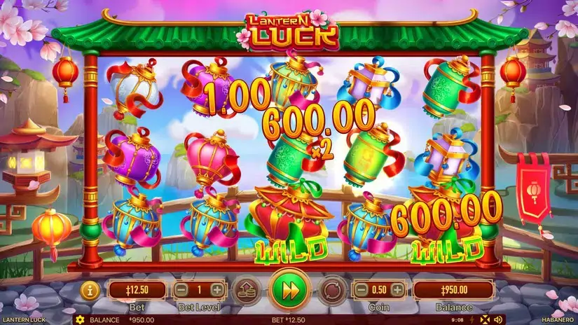 Lantern Luck slot screenshot 2