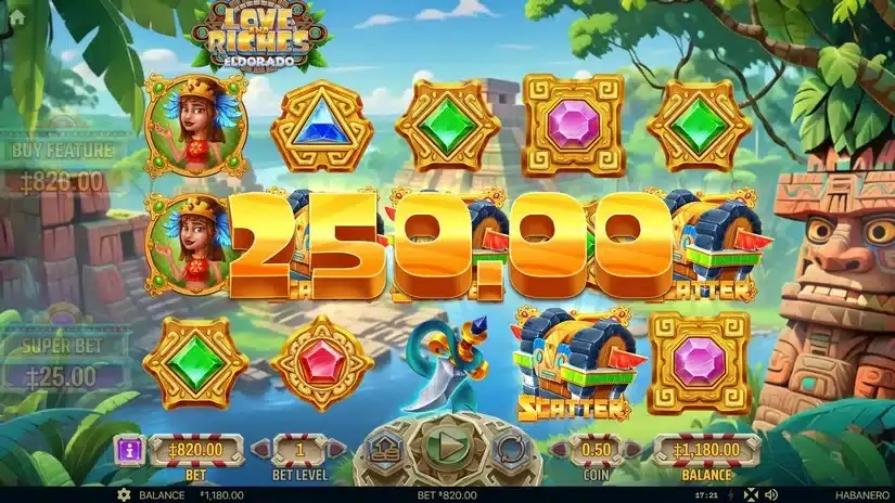 Love And Riches: Eldorado slot screenshot 2